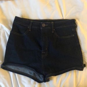 High Rise Jean Shorts